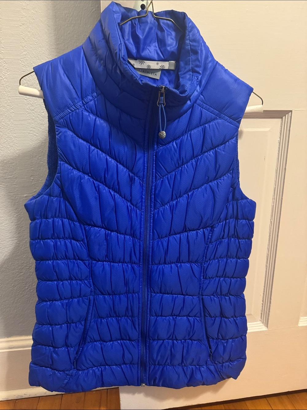 Athleta Women’s Quilted Puffer Vest - Electric Blue